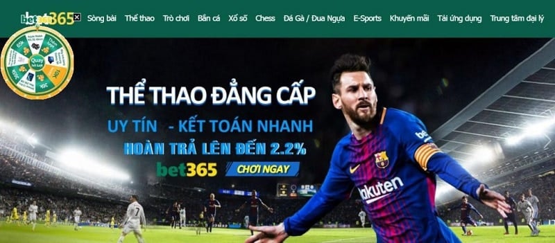 Nhà cái Bet365 - Sân chơi cá cược uy tín “Xanh Chín” số 1 thị trường