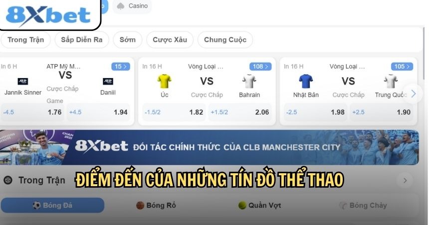 8xbet - Sân chơi cá cược số 1 sở hữu kho trò chơi phong phú