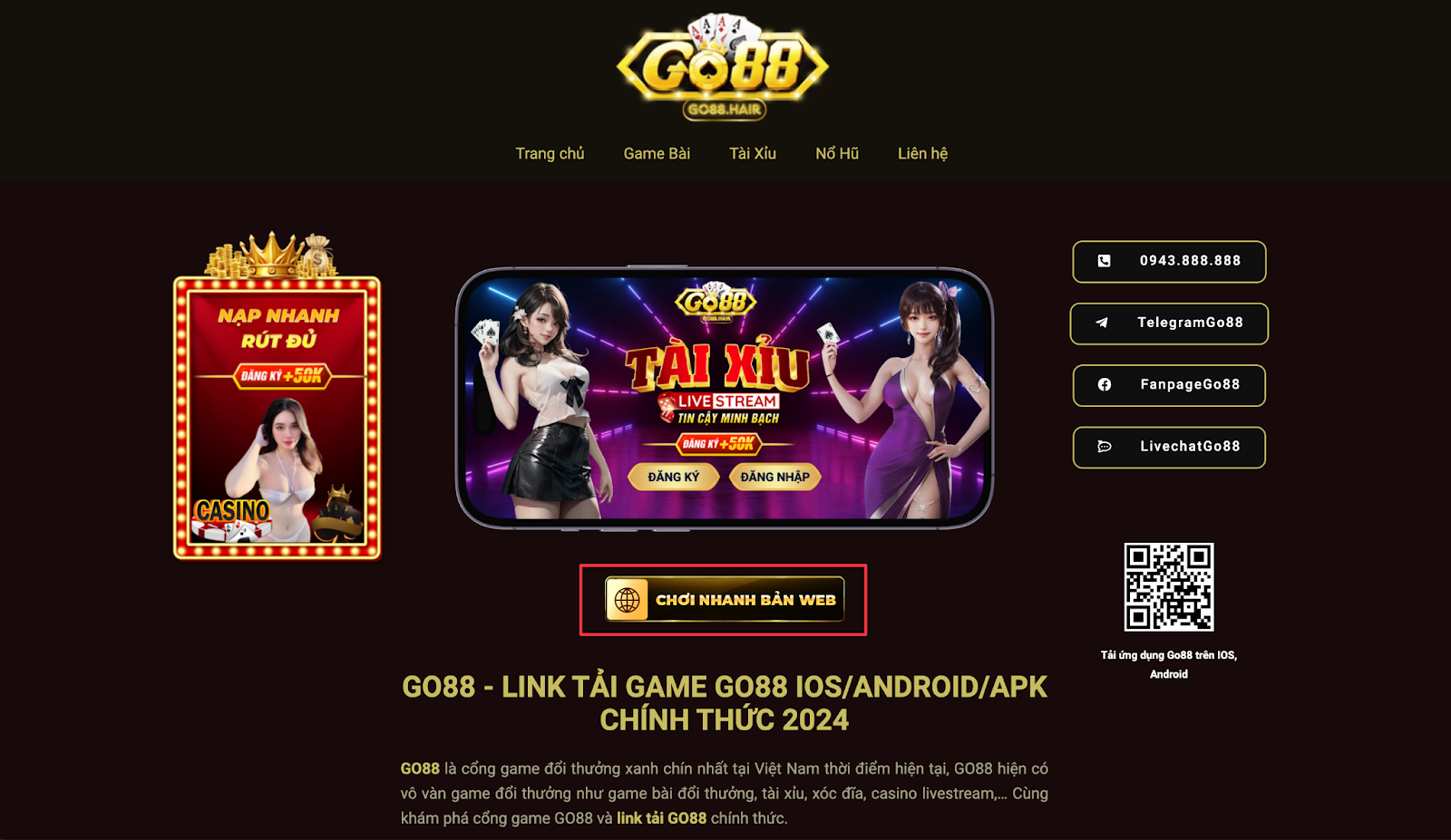 Go88 - Thương hiệu cá cược “Xanh Chín” với thưởng siêu cao