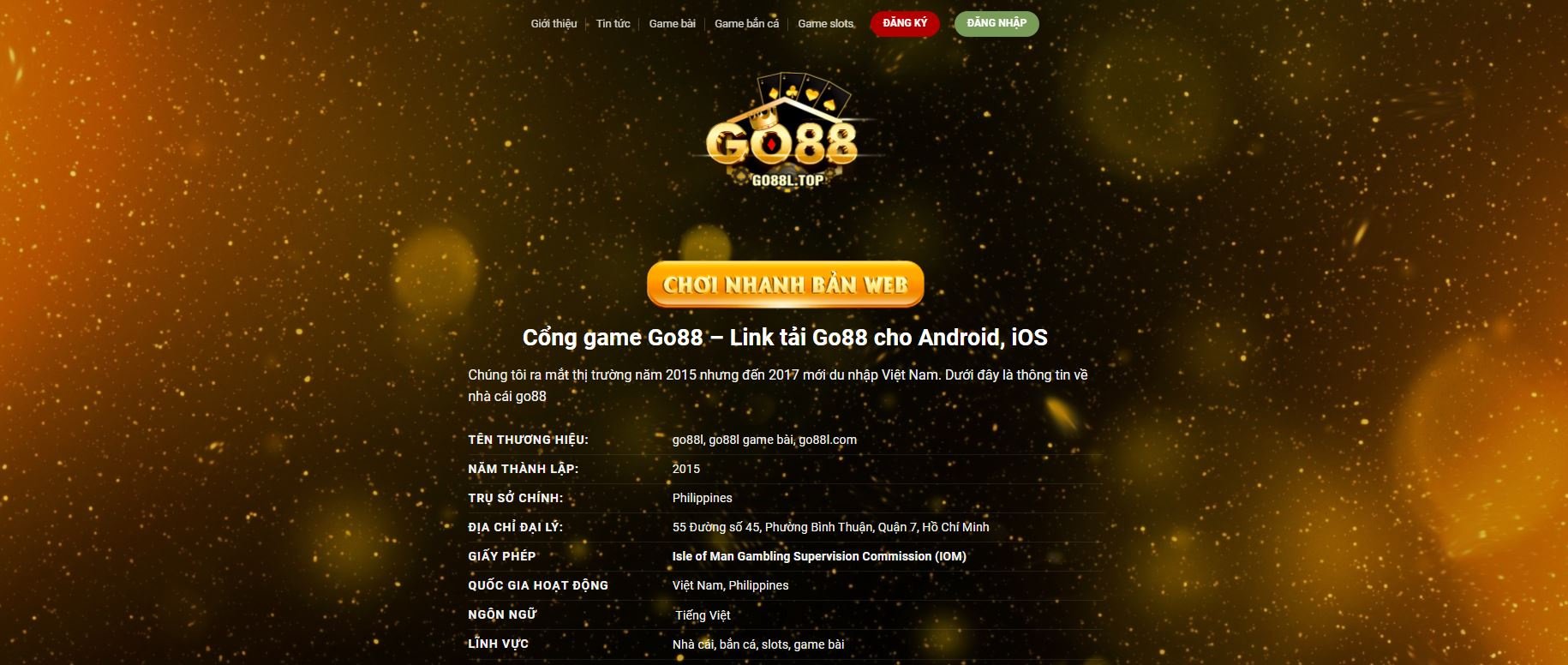 Go88 - Thương hiệu cá cược “Xanh Chín” với thưởng siêu cao